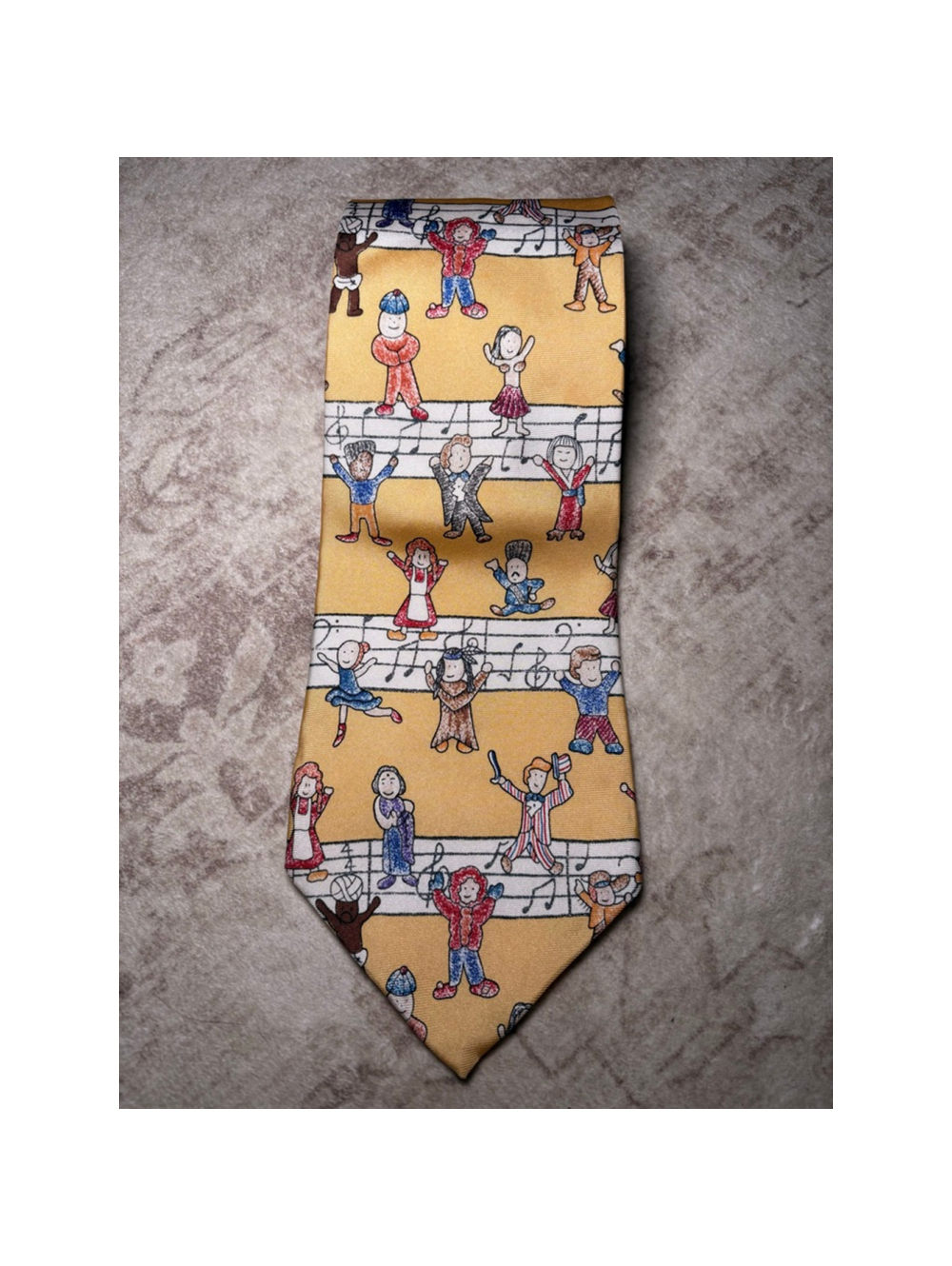 Vintage Save the Children "Sound of Music" Kids Silk Necktie